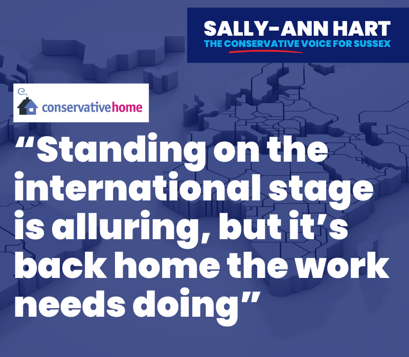 Standing on the international stage is alluring, but it’s back home the work needs doing